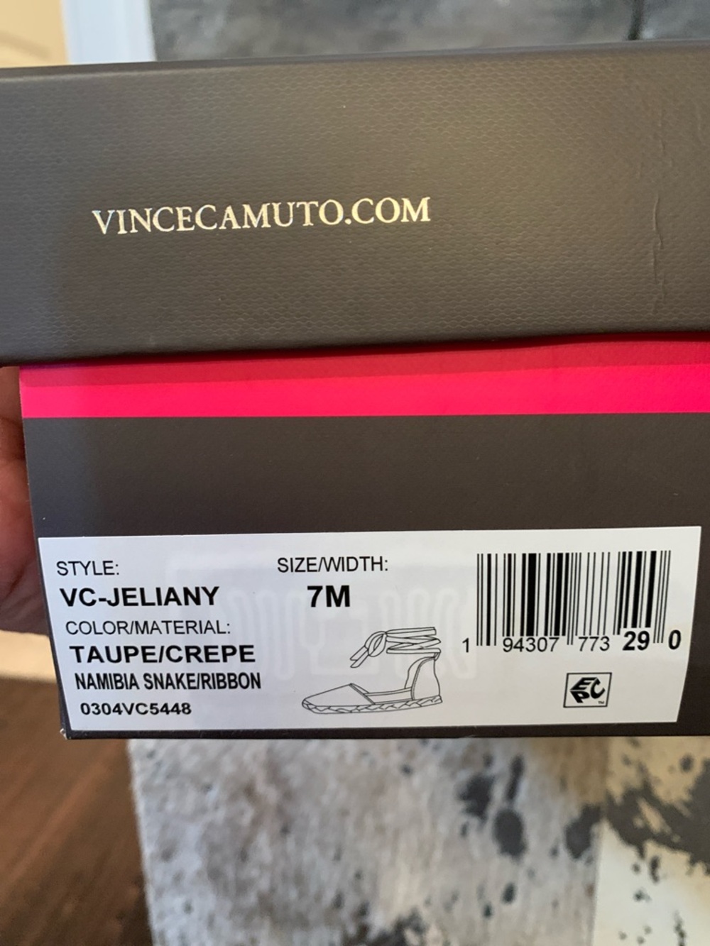 Vince Camuto Jeliany Snakeskin Print Ankle Wrap Espadrille Sandals - Picture 2 of 11